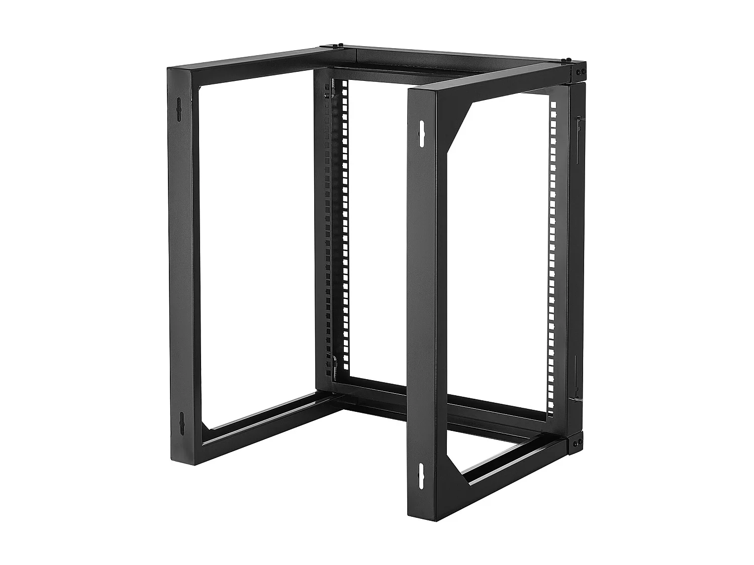 Rack de Servidor SucceBuy Mural 12U, Soporte de Red a Marco Abierto, Profundidad 45.5 cm, Capacidad de Carga 68 kg, con Apertura 180°, para Servidor