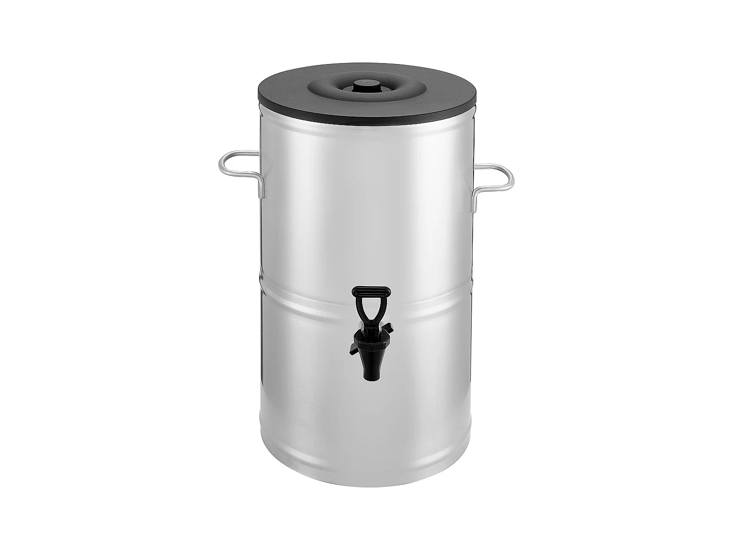 Getränkespender SucceBuy 15 L, Nicht-Elektrischer Warm- und Kaltwasserbrunnen mit Hahn und Griff, Behälter aus Edelstahl