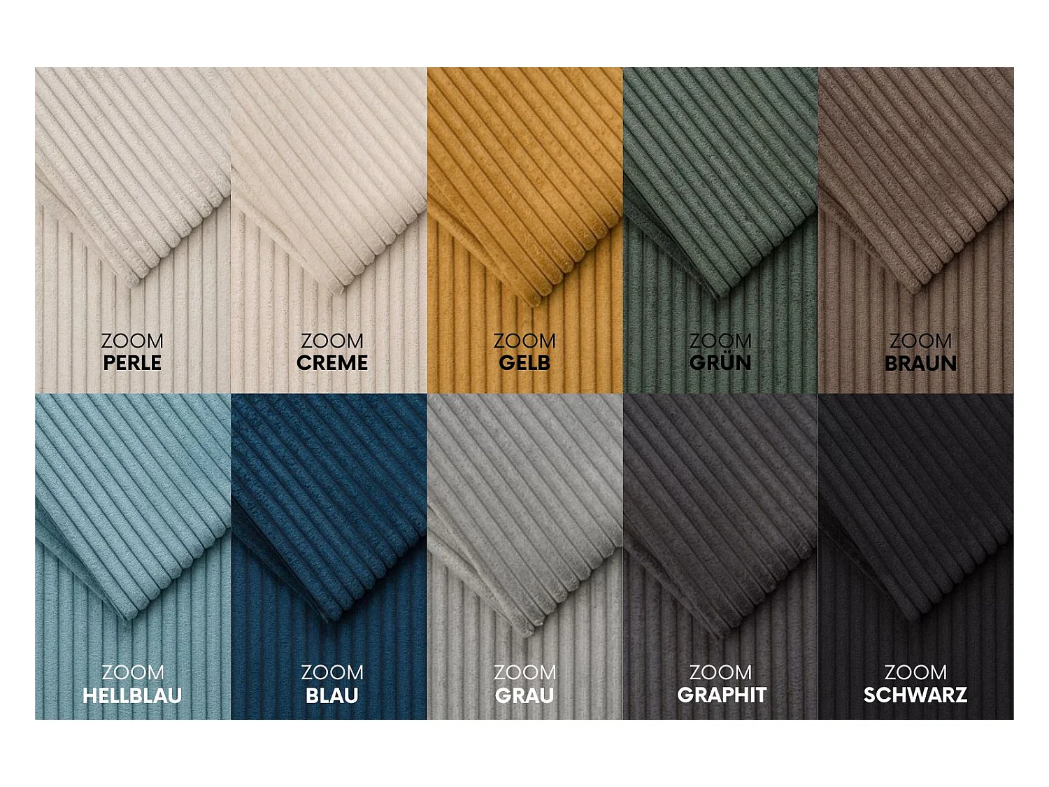 Canapé d'angle avec fonction couchage et coffre de lit, Canapé forme L, Canapé forme L tissu Gabon Zoom Gris Gauche