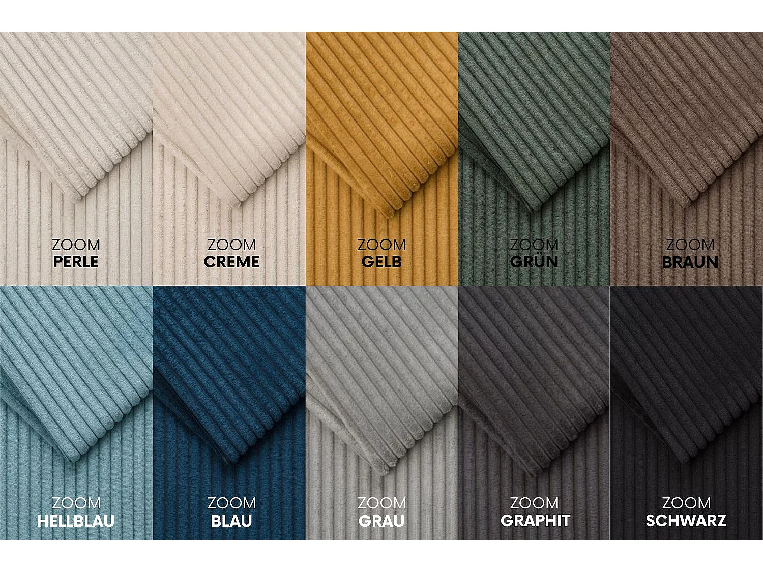 Canapé d'angle avec fonction couchage et coffre de lit, Canapé forme L, Canapé forme L tissu Gabon Zoom Gris Gauche