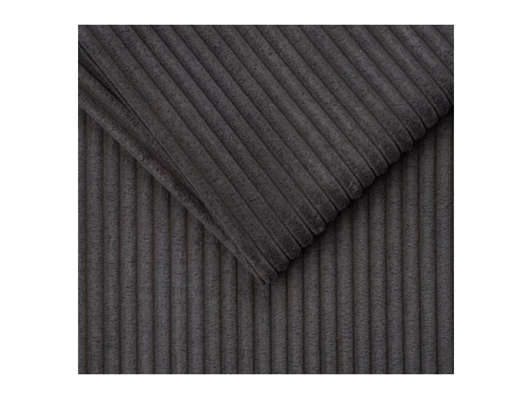 Canapé d'angle avec fonction couchage et coffre de lit, Canapé forme L, Canapé forme L tissu Gabon Zoom Graphite Gauche