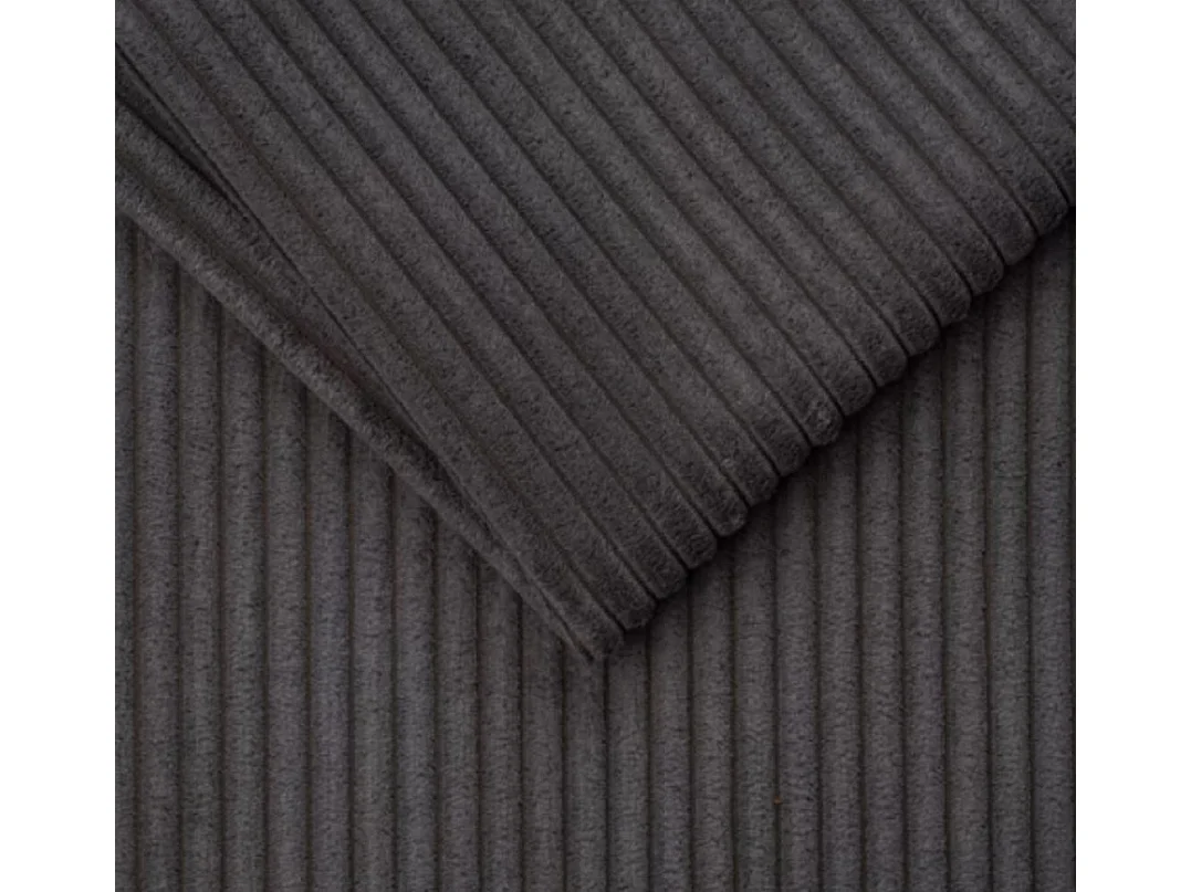 Canapé d'angle avec fonction couchage et coffre de lit, Canapé forme L, Canapé forme L tissu Gabon Zoom Graphite Droite