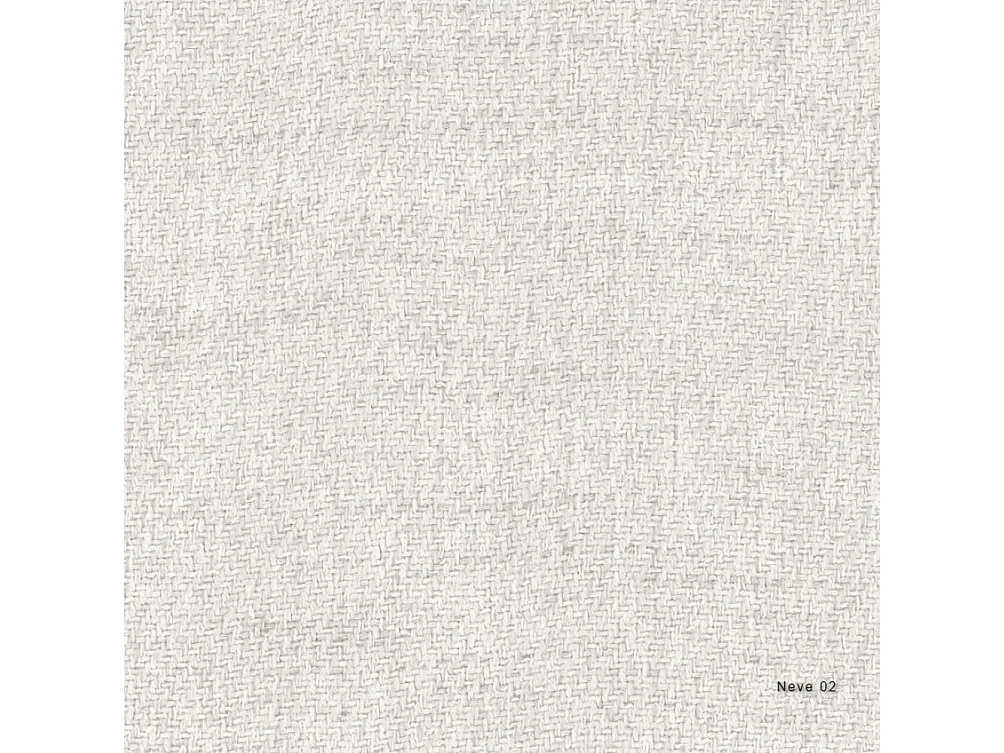 Canapé d'angle Best en L avec fonction couchage et coffre de lit, tissu Neve, écru, droit