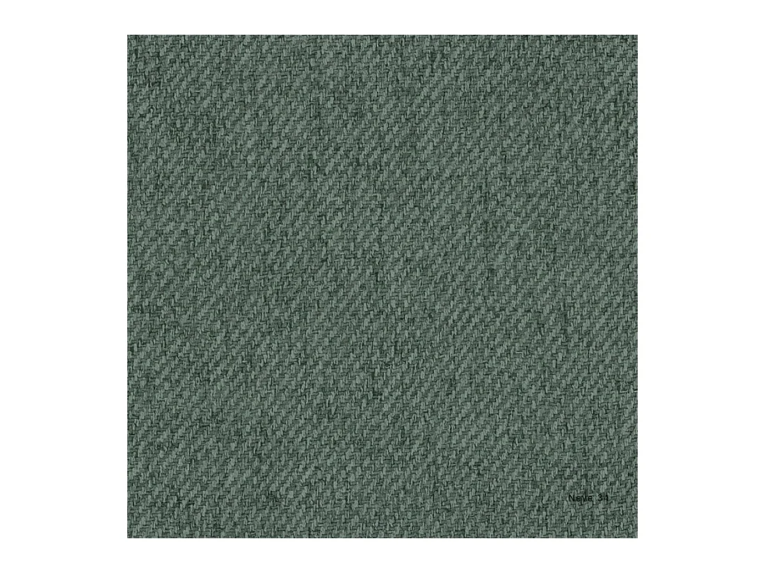 Canapé d'angle Best en L avec fonction couchage et coffre de lit, tissu Neve, vert, droit