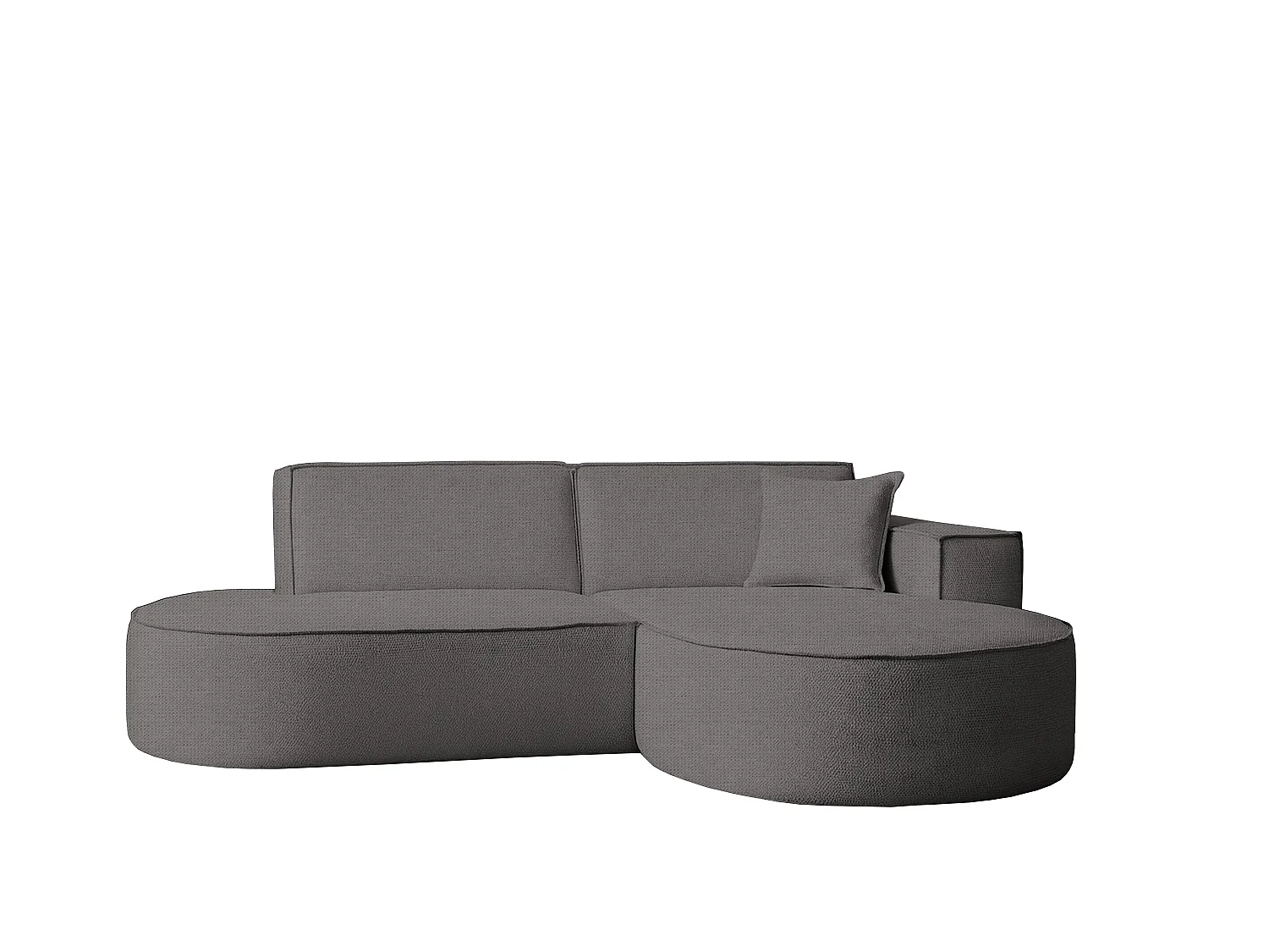 Hoekbank Modena Studio stof Artico, antraciet rechts
