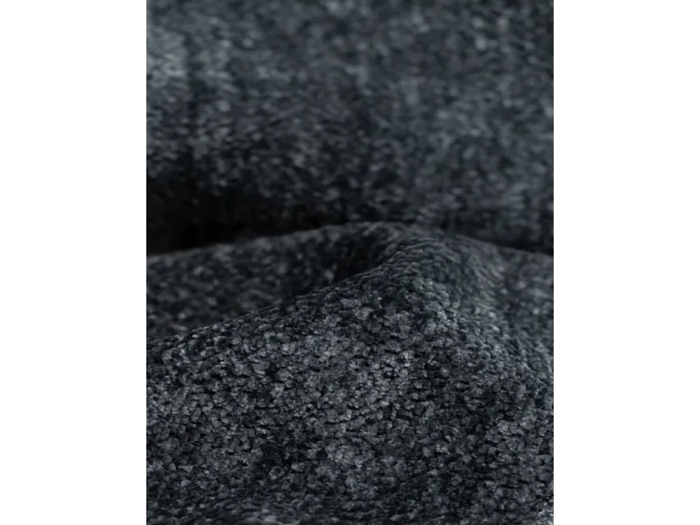 Canapé d'angle Bohoo Mini avec fonction couchage, tissu Raven, graphite, droite