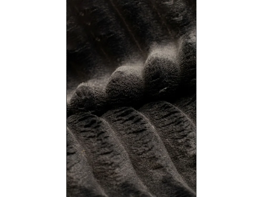 L-förmiges Bohoo-Ecksofa mit Schlaffunktion, Stoff Velo, Schwarz, Links