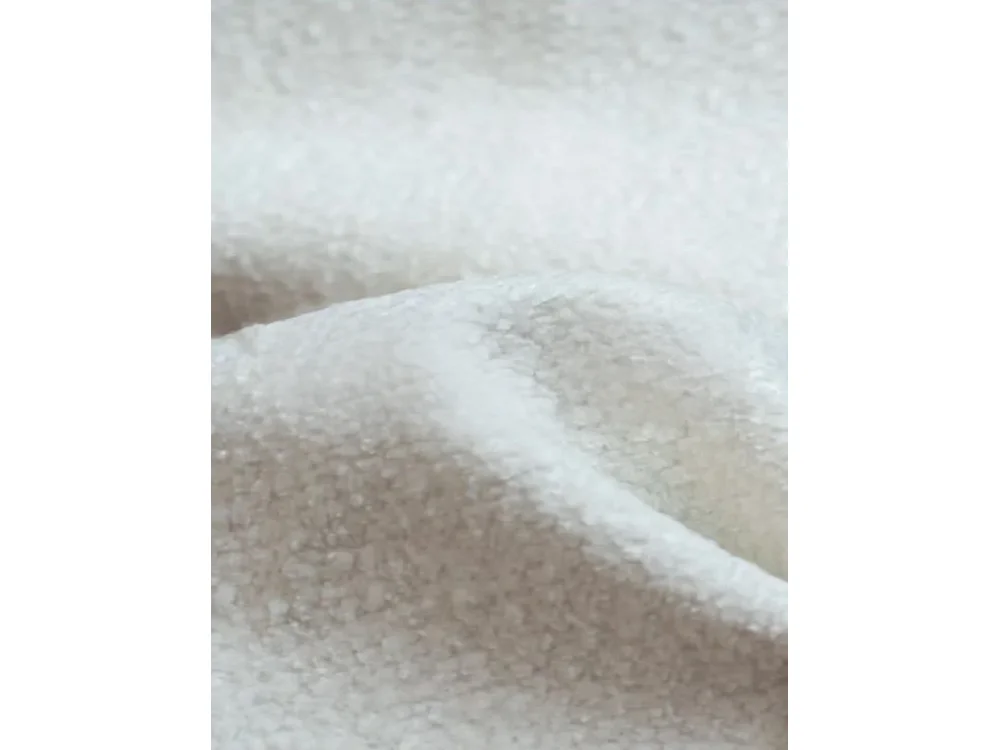 Bohoo Mini canapé d'angle avec fonction couchage, tissu Raven, écru, droit