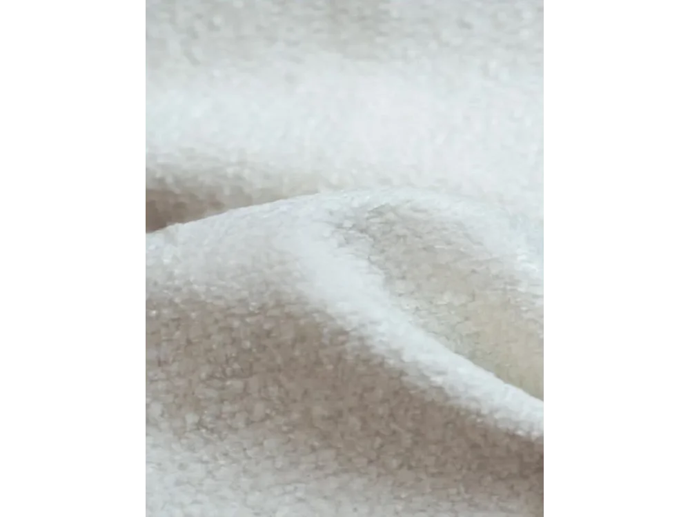 Bohoo Mini canapé d'angle avec fonction couchage, tissu Raven, écru, droit