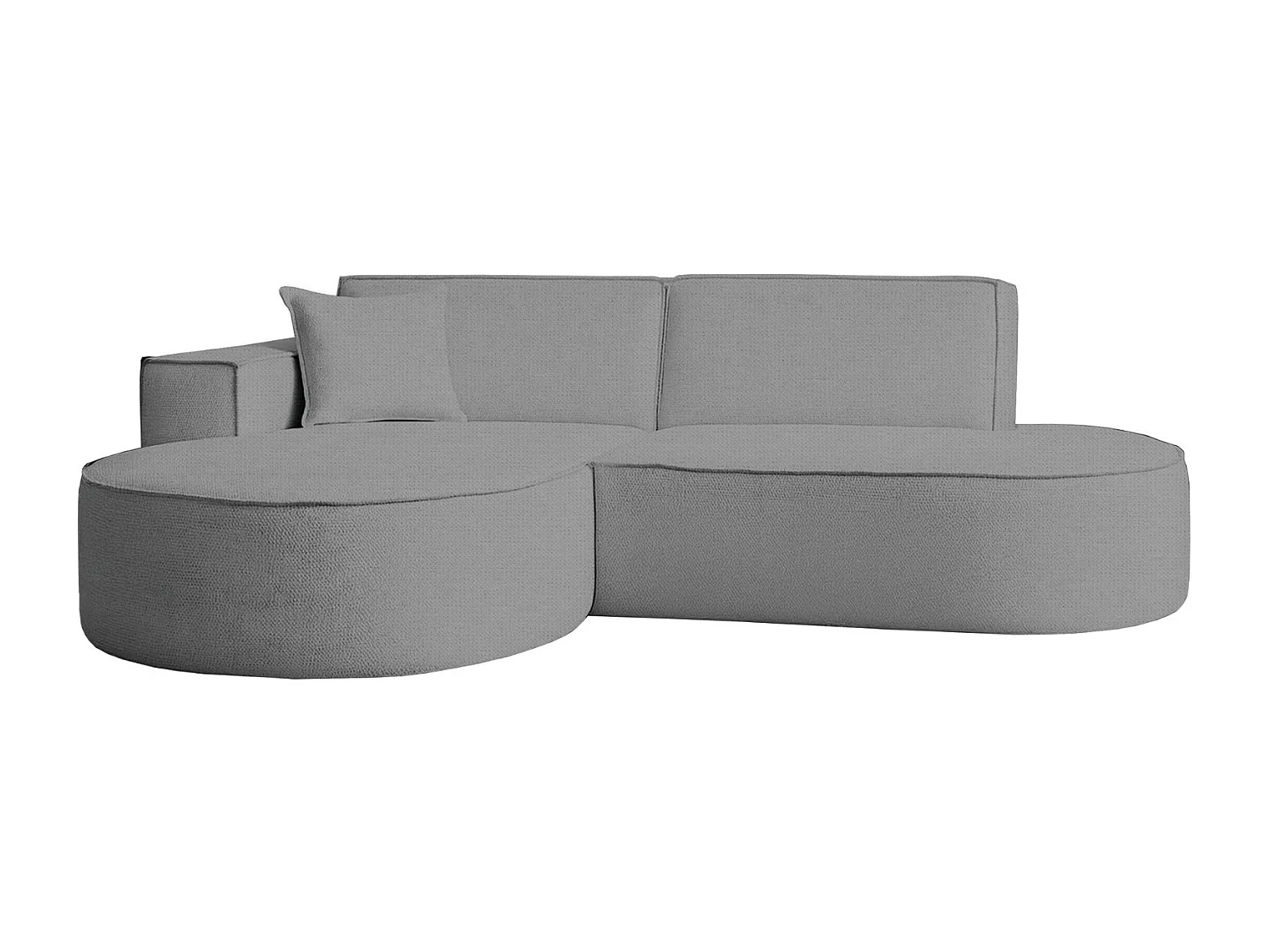 Ecksofa Modena Studio Stoff Artico, Cement Links