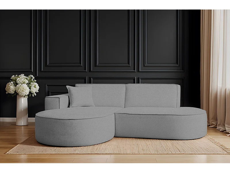Ecksofa Modena Studio Stoff Artico, Cement Links