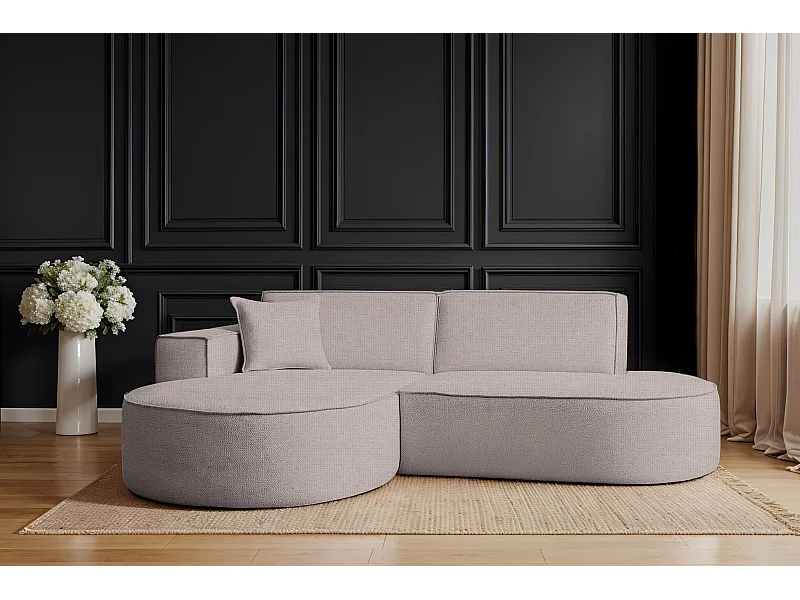 Hoekbank Modena Studio stof Artico, beige rechts