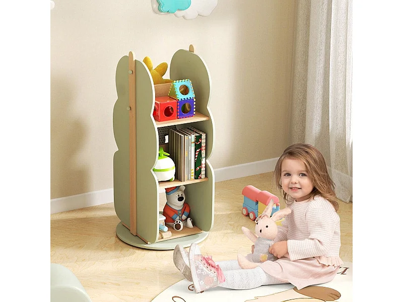 Kinder-Drehbuchregal Spielzeugregal Bücherregal