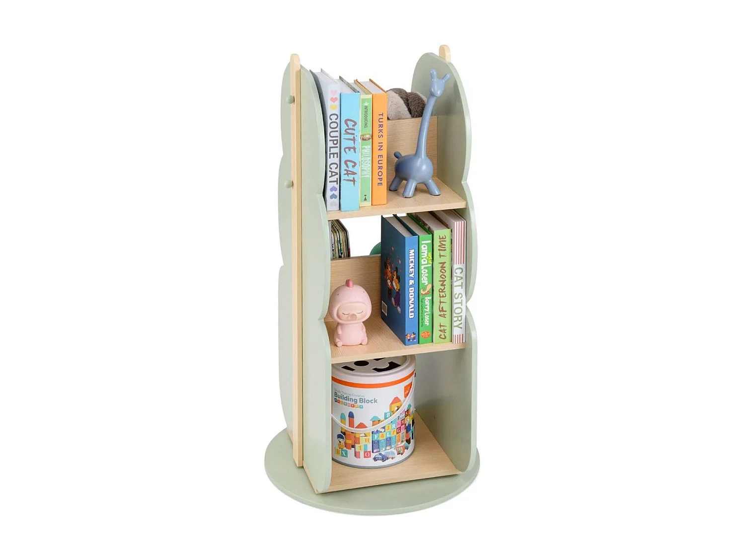 Kinder-Drehbuchregal Spielzeugregal Bücherregal