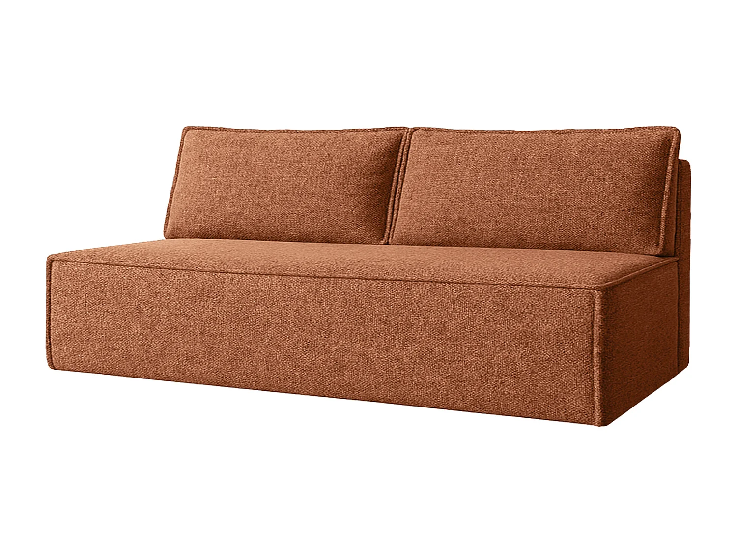 DUO slaapbank met slaapfunctie, stof Verita, koper