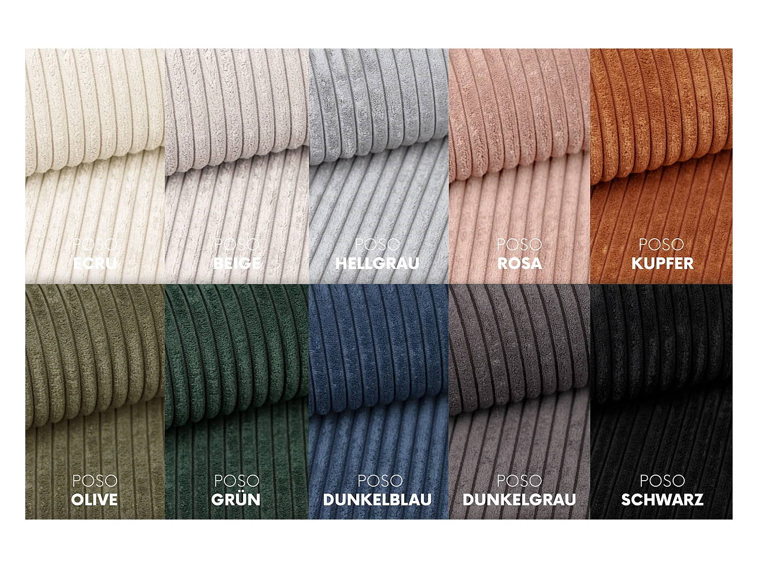 Canapé d'angle ATOMIC avec fonction couchage, tissu Poso, écru, droit