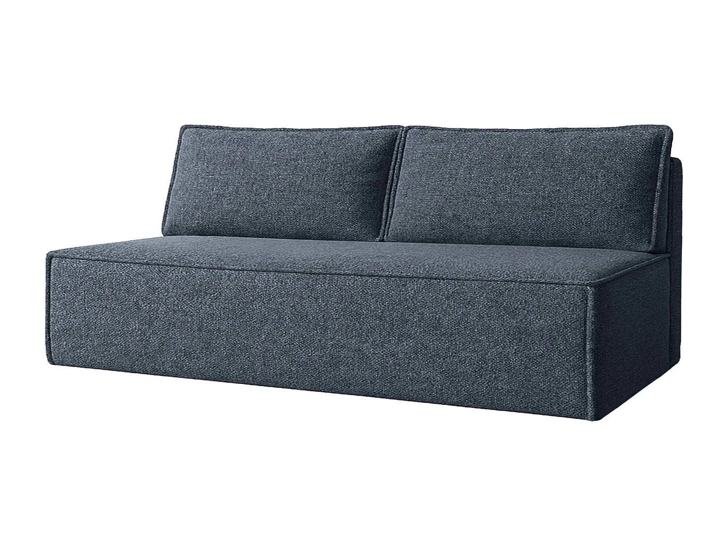 Canapé-lit DUO avec fonction couchage, tissu Verita, bleu marine