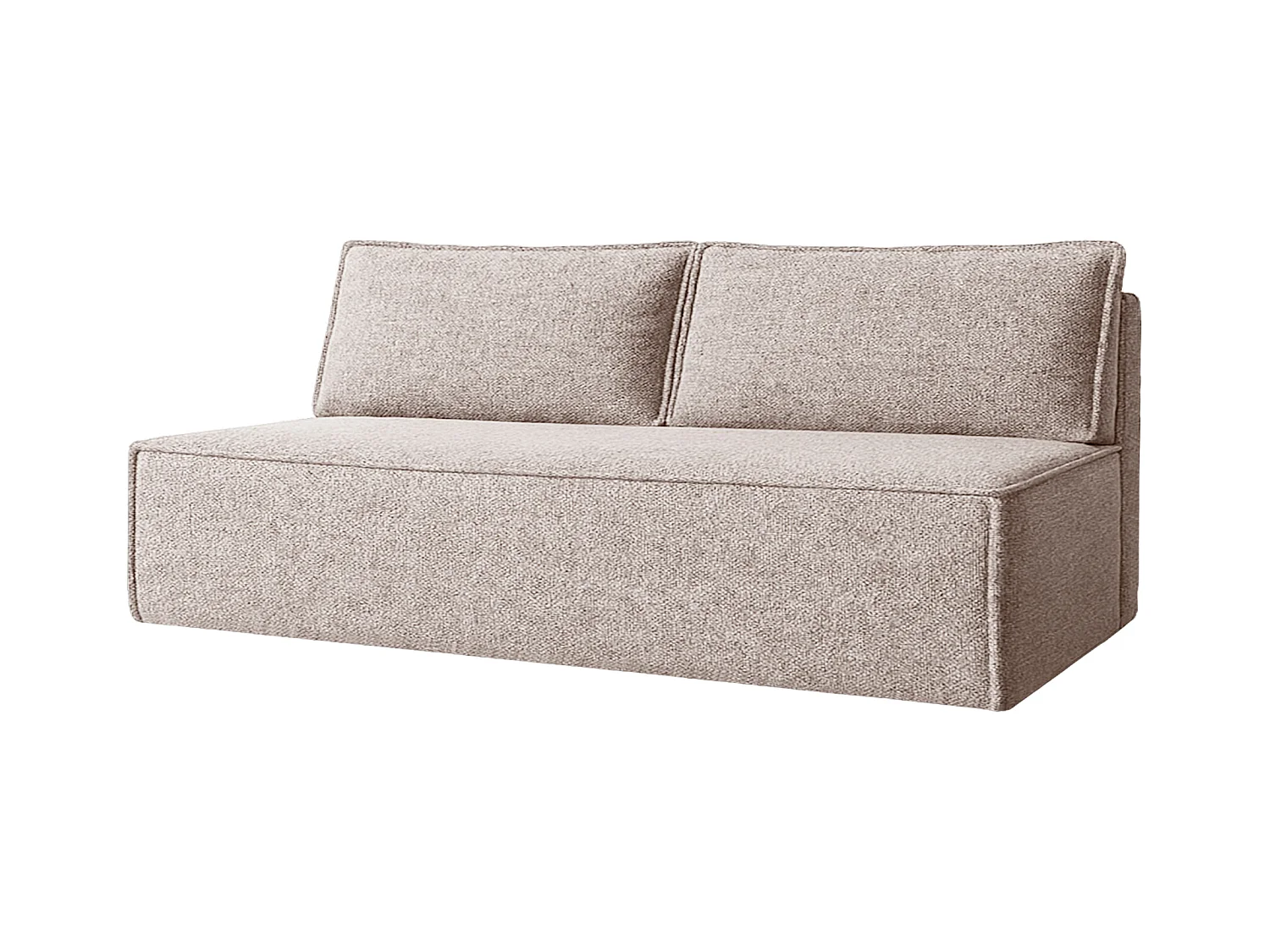 Canapé-lit DUO avec fonction couchage, tissu Verita, beige