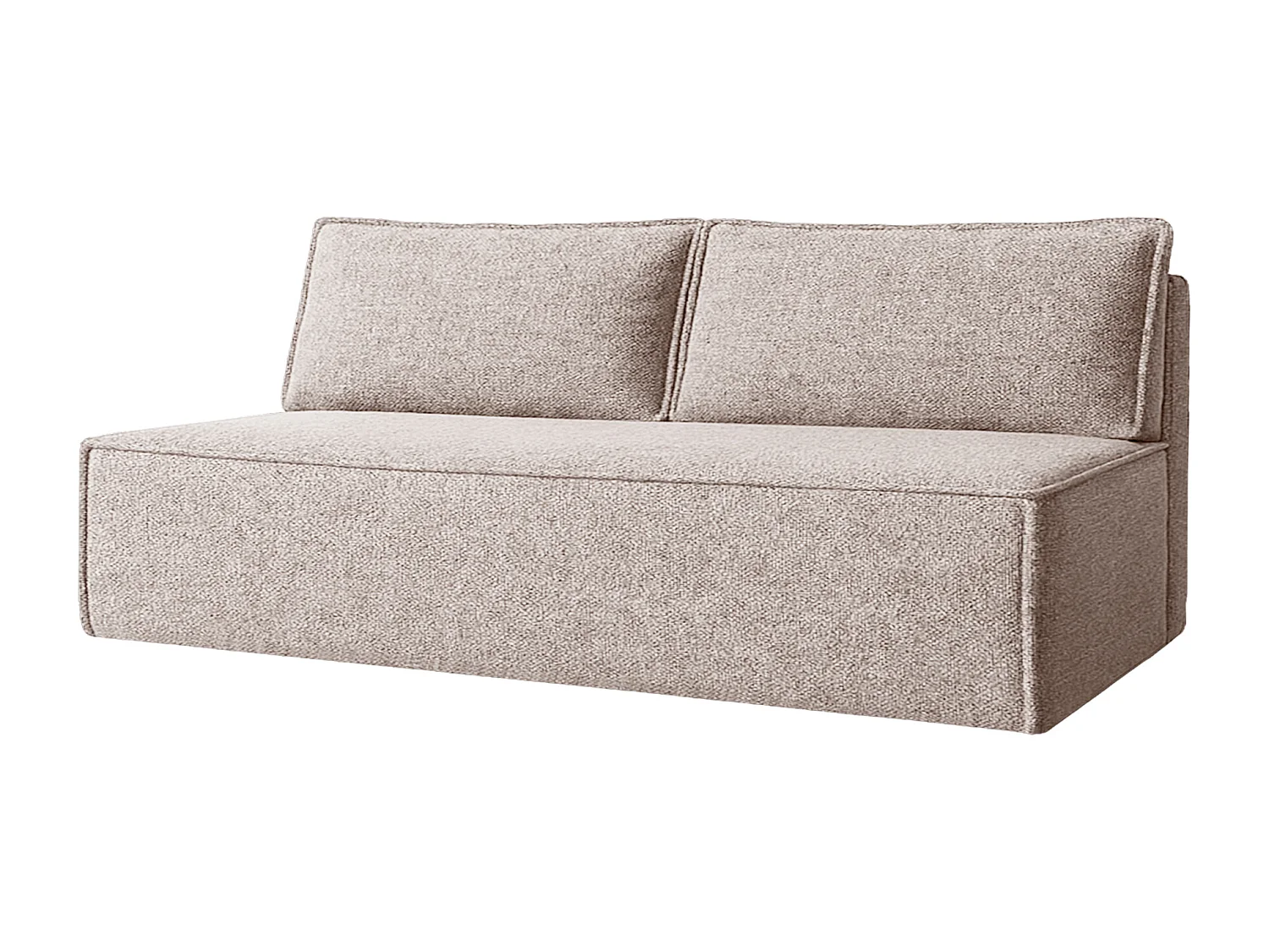 Canapé-lit DUO avec fonction couchage, tissu Verita, beige