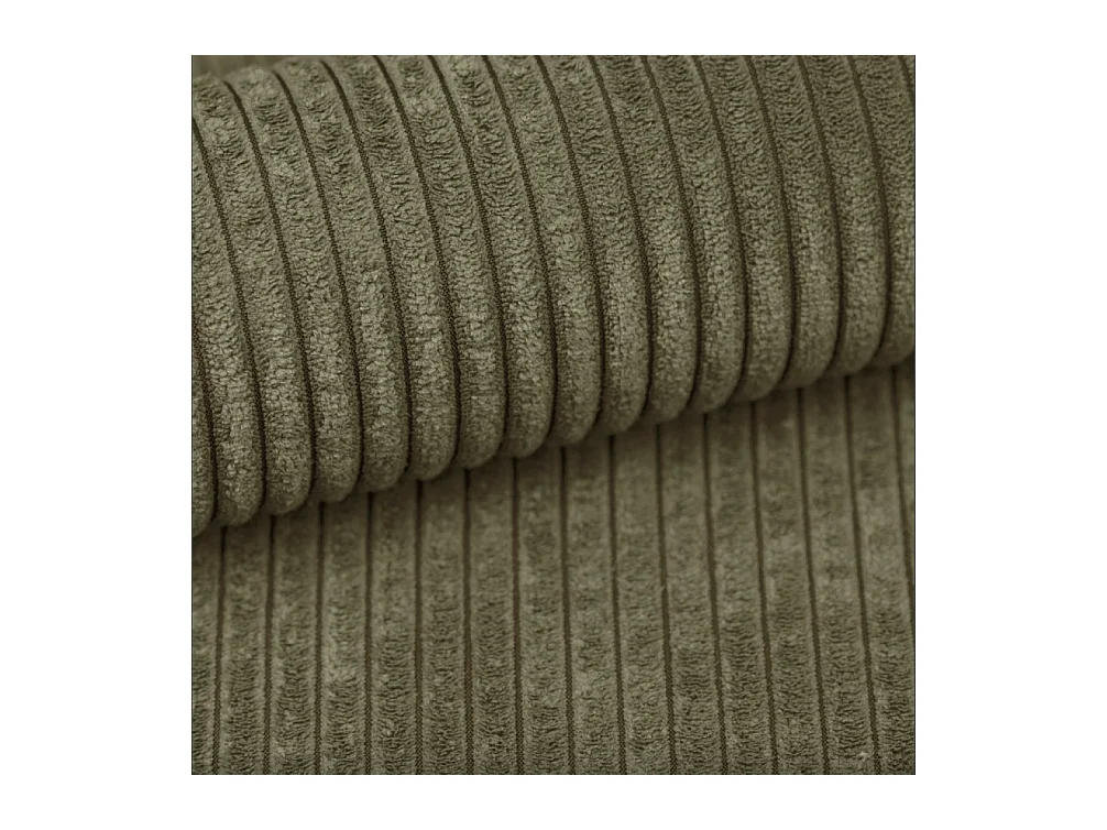 Canapé d'angle ATOMIC avec fonction couchage, tissu Poso, olive, gauche