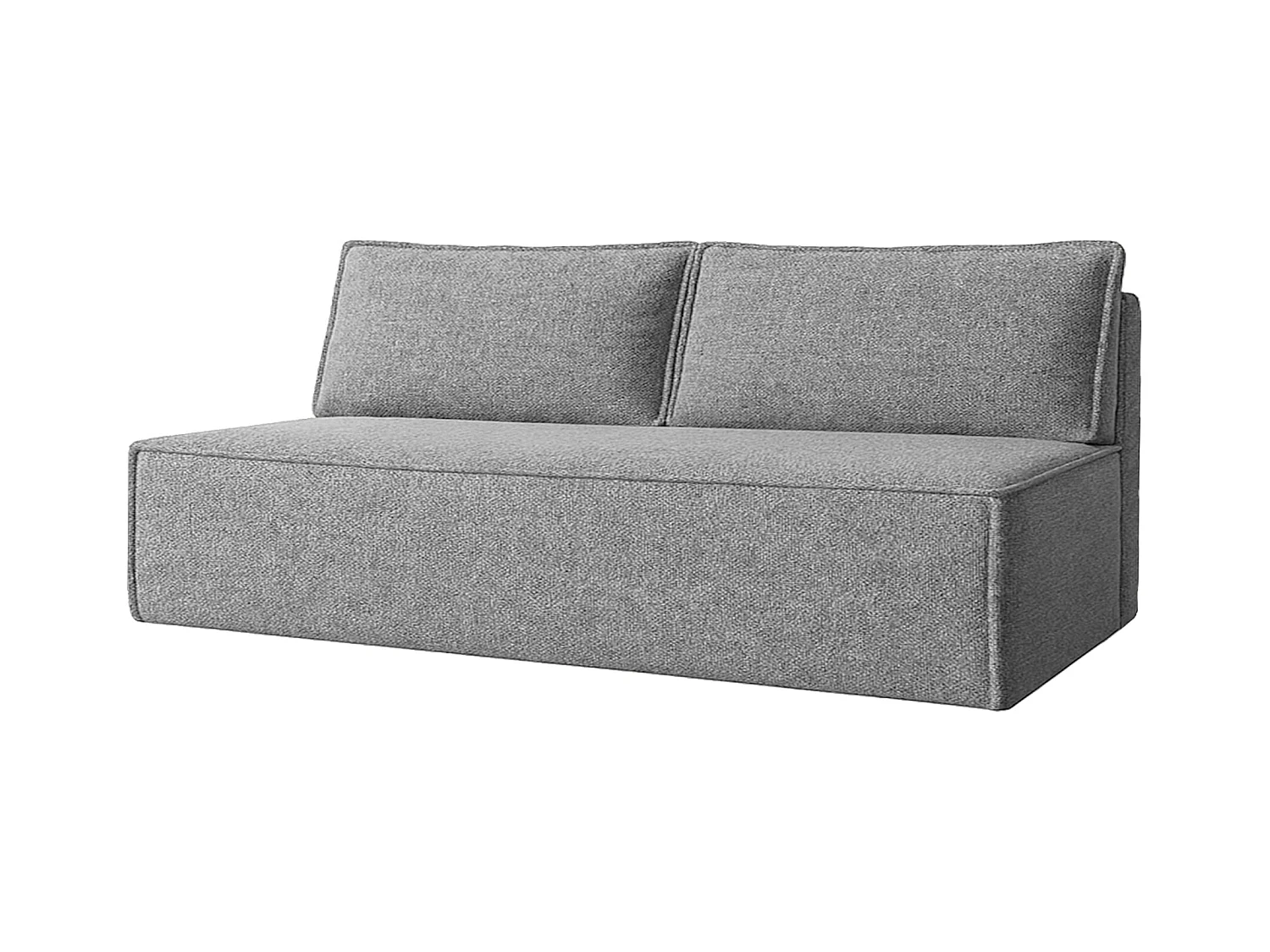 Canapé-lit DUO avec fonction couchage, tissu Verita, gris