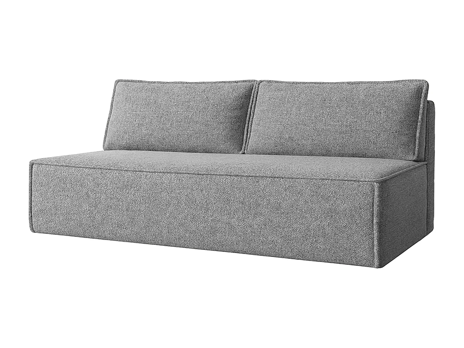 Canapé-lit DUO avec fonction couchage, tissu Verita, gris