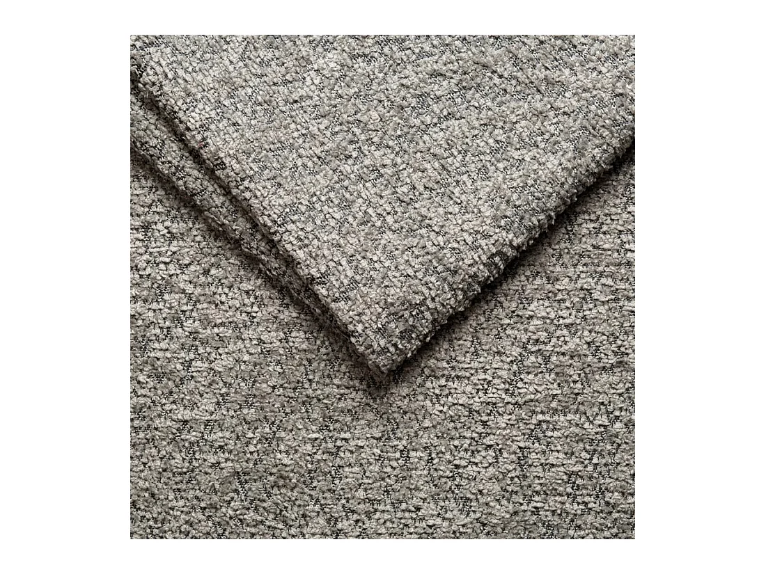 Sofa 4-Sitzer, Komfort Couch BALOO, stoff Schenille & Bouclé, Grau