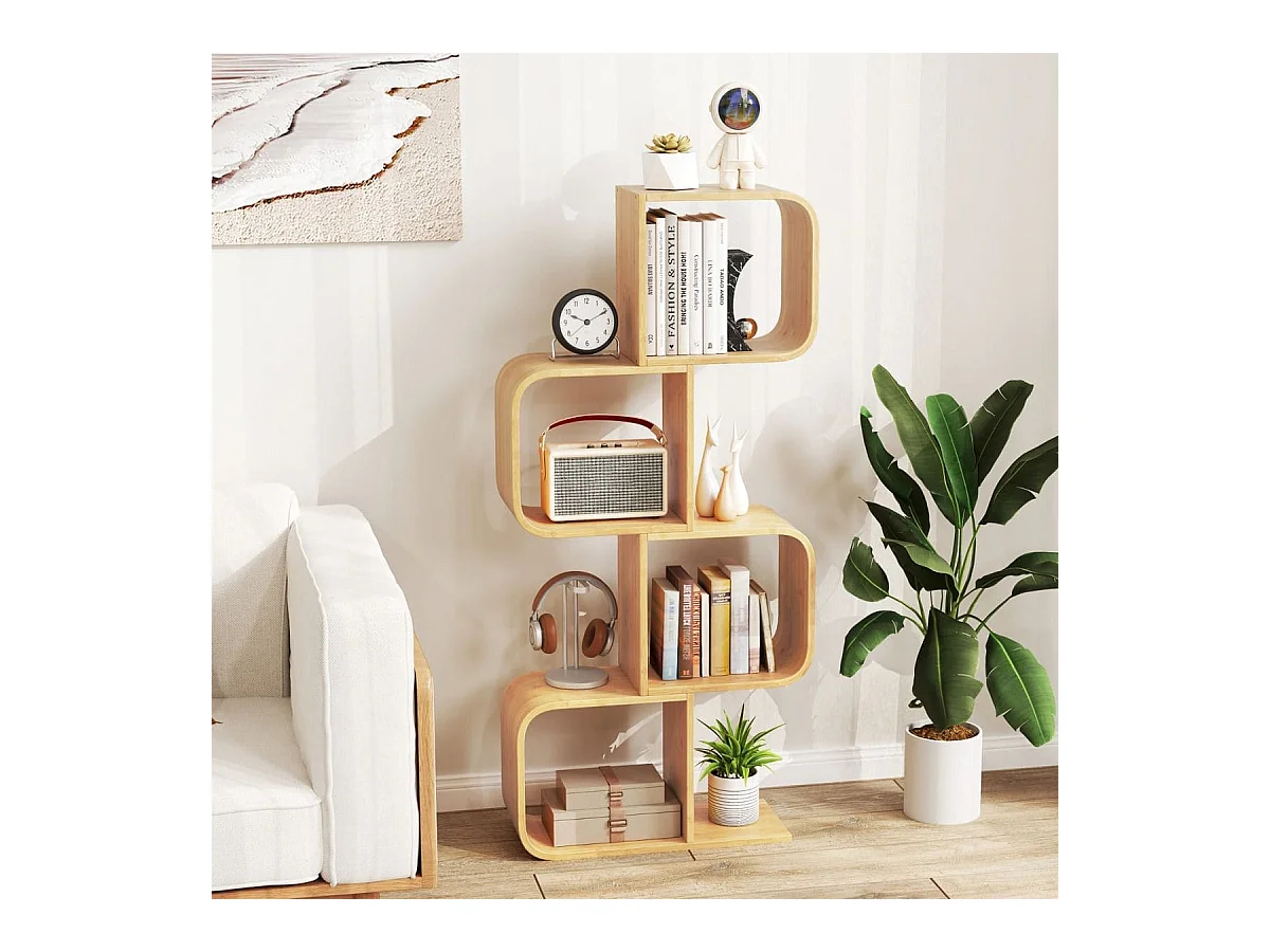 Libreria Slimline Scaffale verticale in bambù