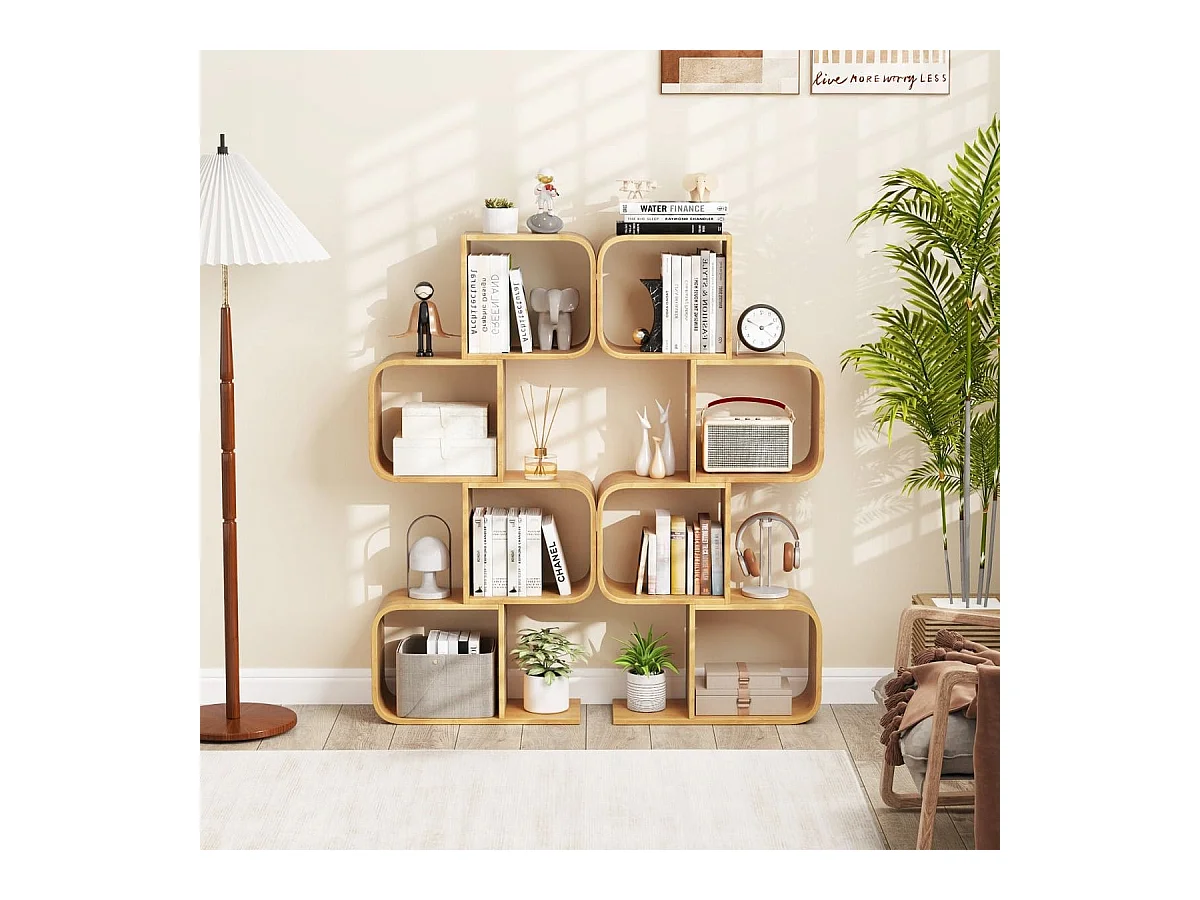 Libreria Slimline Scaffale verticale in bambù