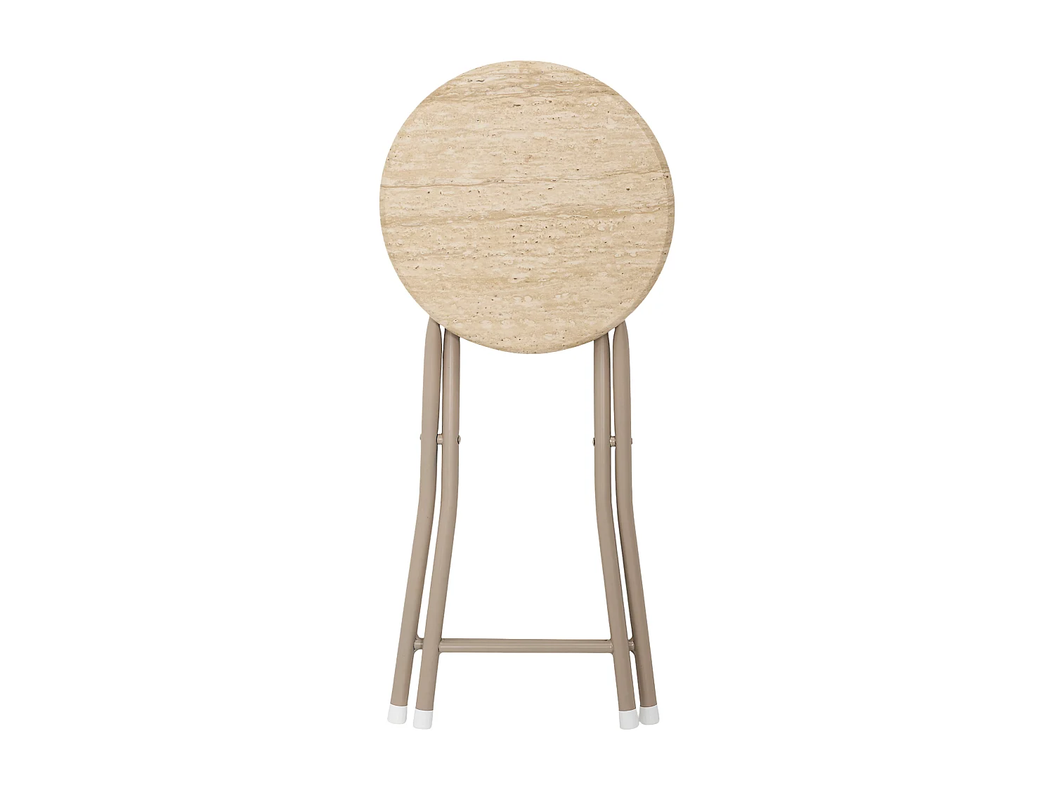 Tabouret Pliant Terra Nova - Lot De 6 Blanc, Beige