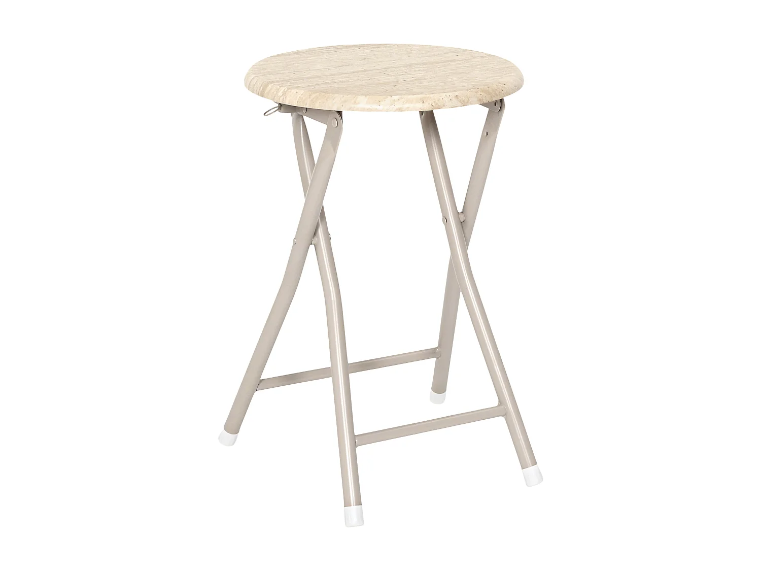 Tabouret Pliant Terra Nova Blanc, Beige