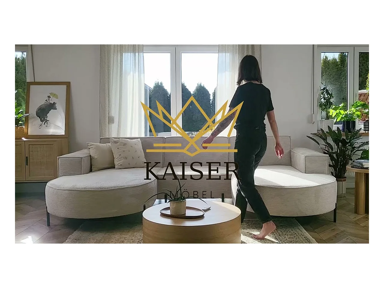 Canapé d'angle, Canapé Designer Modena U Pure tissu Poso Cuivre