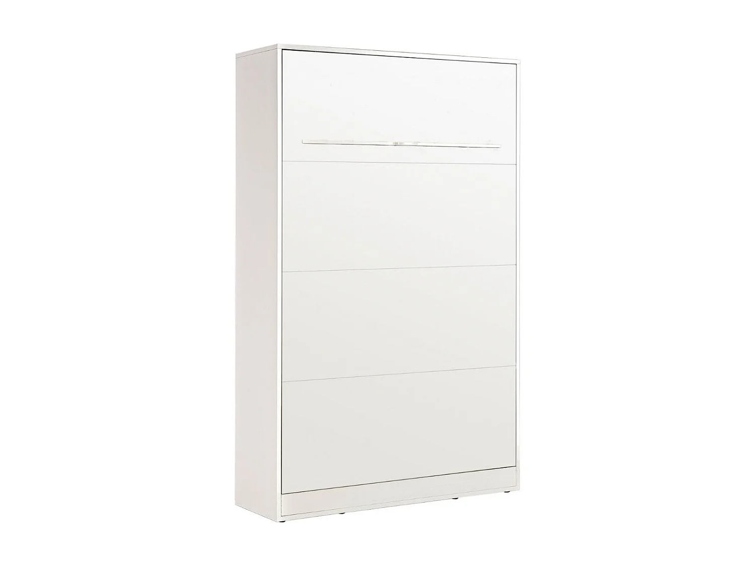 Letto guardaroba verticale perfetto 120x200 che unisce design e funzionalità con materasso bianco