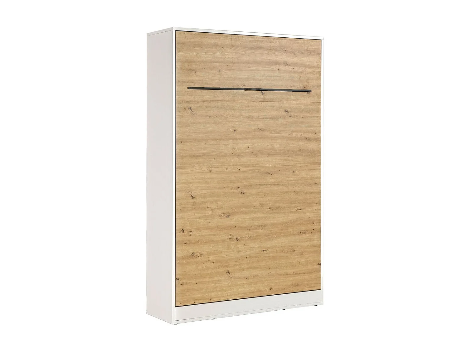 Letto a scomparsa verticale 120x200 perfetto che unisce design e funzionalità con materasso in rovere + nero