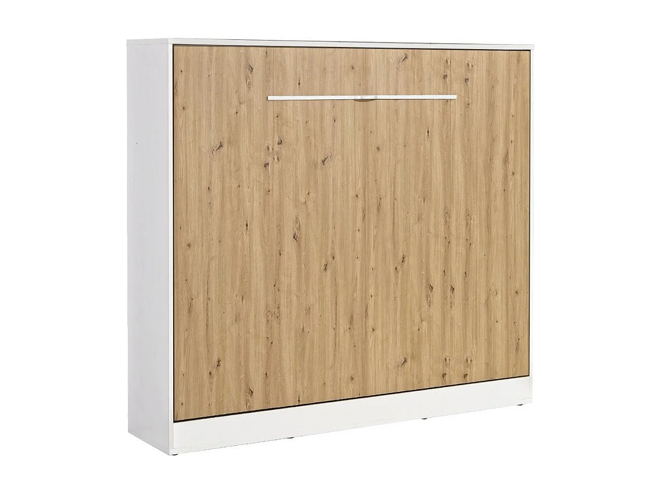 Murphy bed Perfect 160x200 een horizontaal bed dat design en functionaliteit combineert Eiken + Wit