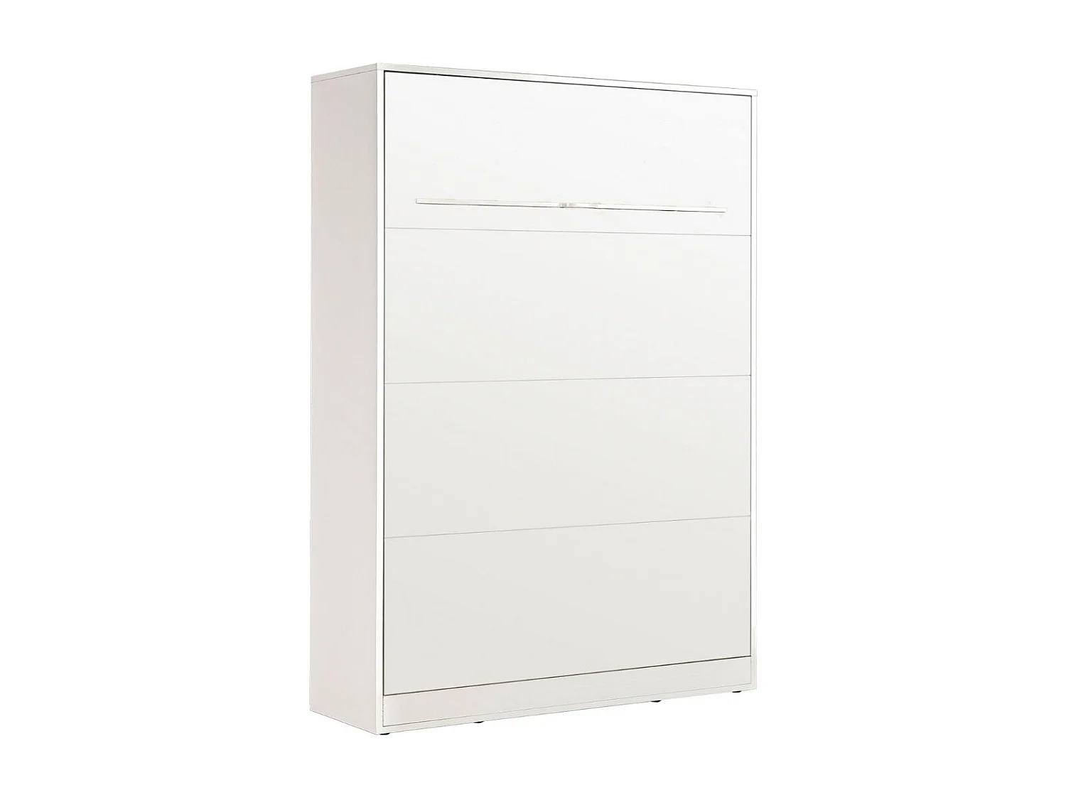 Lit armoire vertical parfait 140x200 qui allie design et fonctionnalité avec matelas blanc
