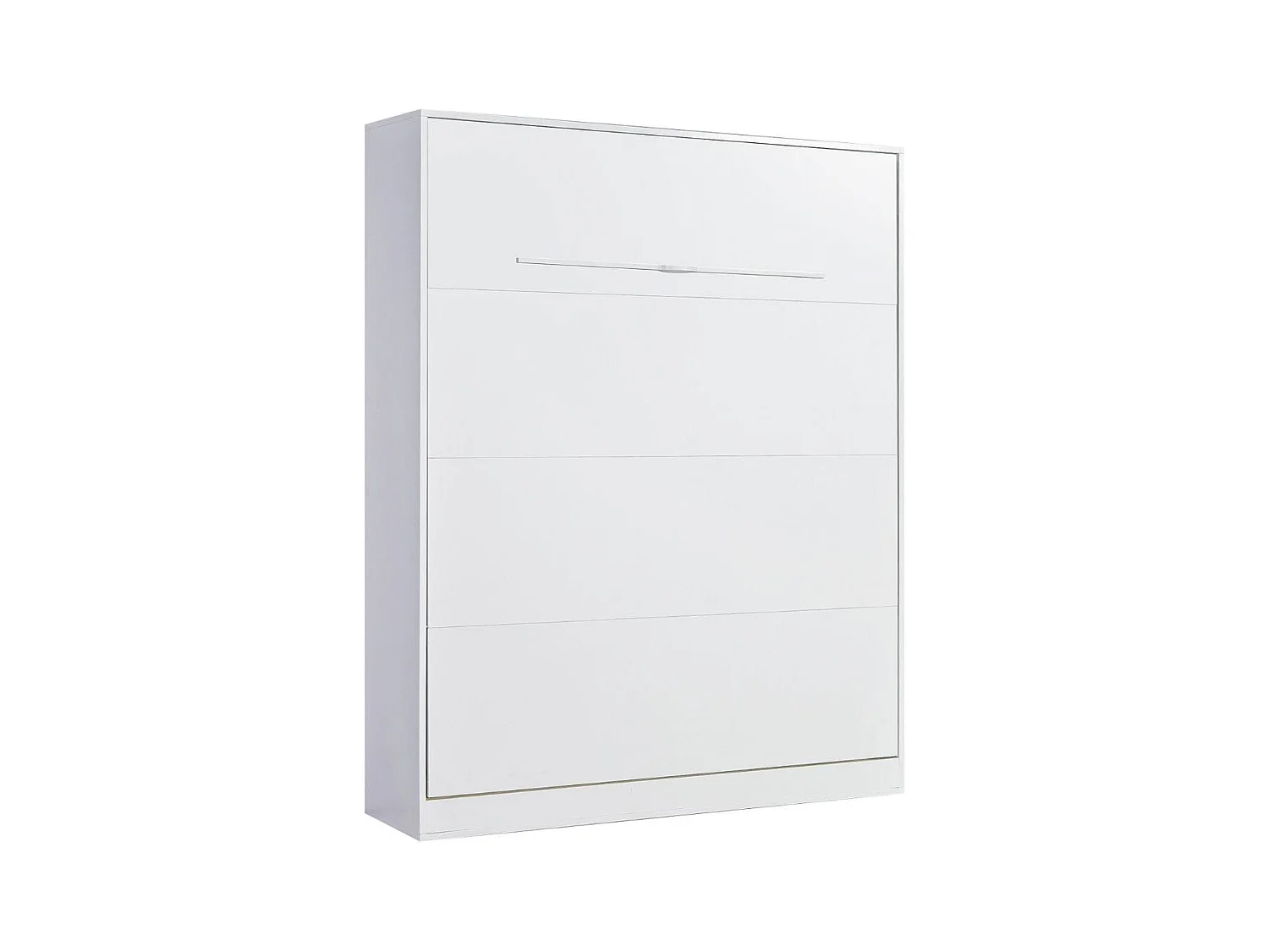 Lit armoire vertical parfait 160x200 qui allie design et fonctionnalité avec matelas blanc