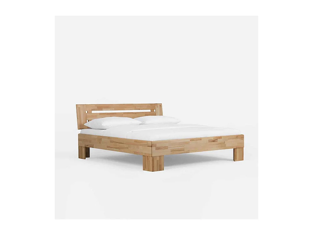 Kernbucheholz Bett massiv geölt