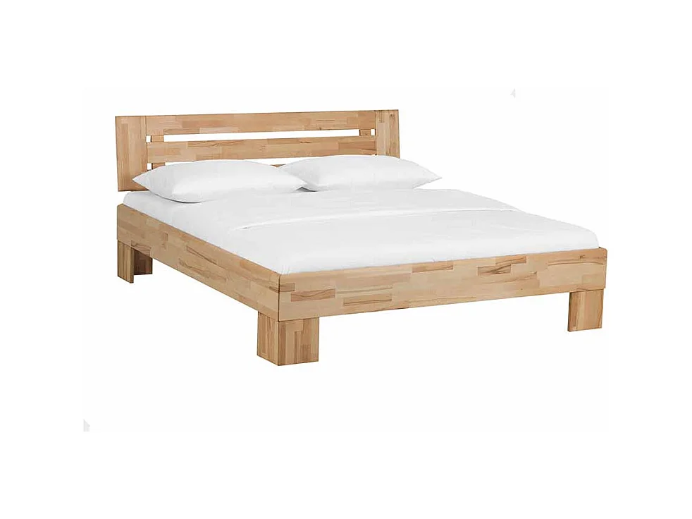 Kernbucheholz Bett massiv geölt