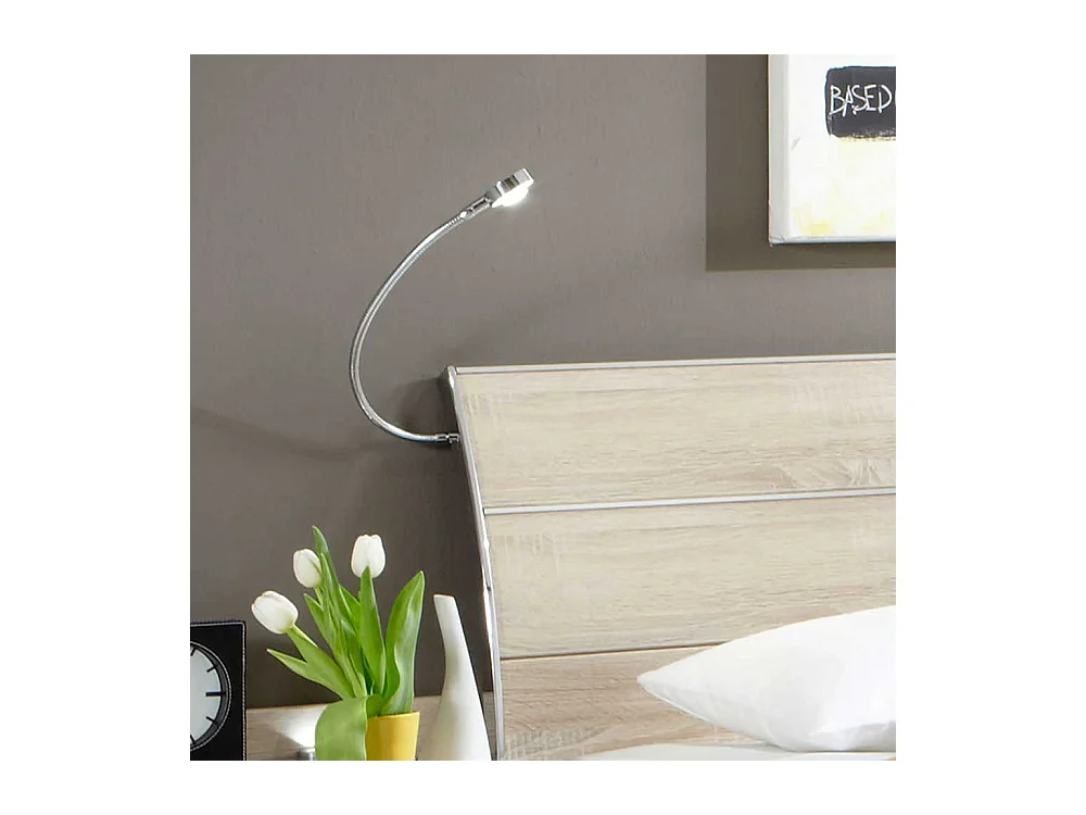 Bett in Eiche Sägerau modern