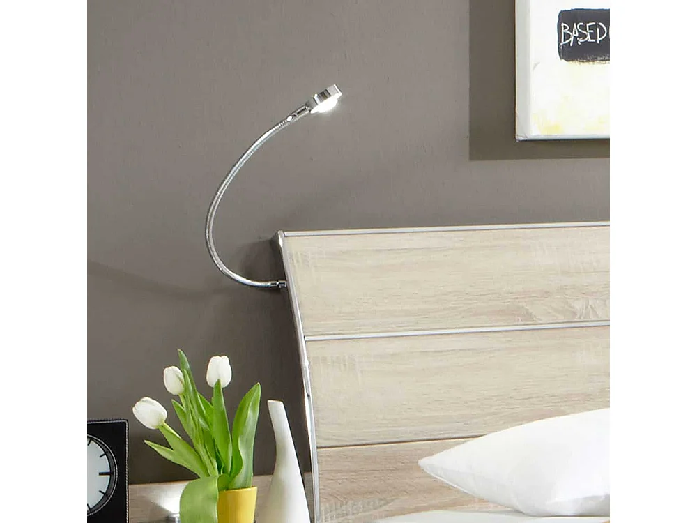 Bett in Eiche Sägerau modern