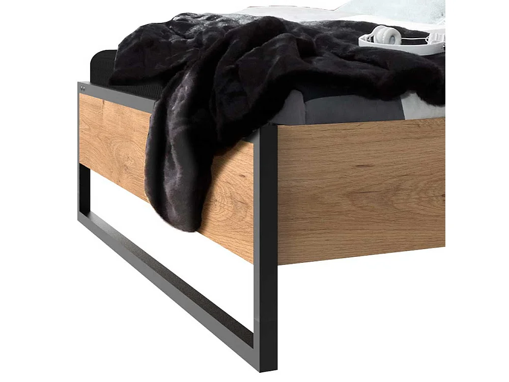 Doppelbettgestell Loft Stil Made in Germany 100 cm hoch