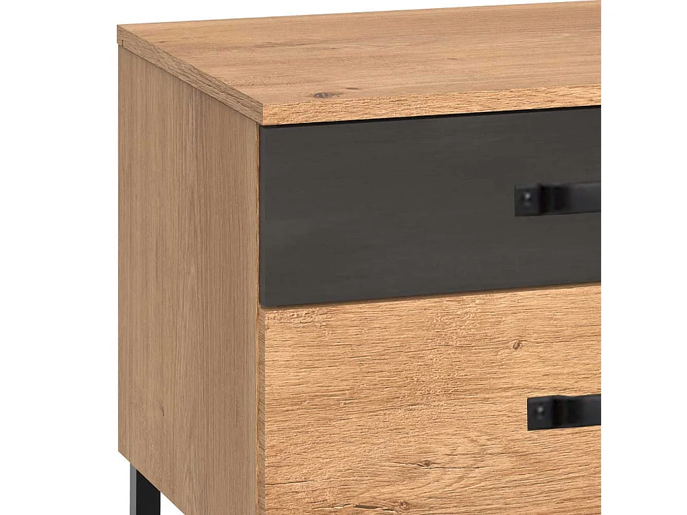 Doppelbettgestell Loft Stil Made in Germany 100 cm hoch