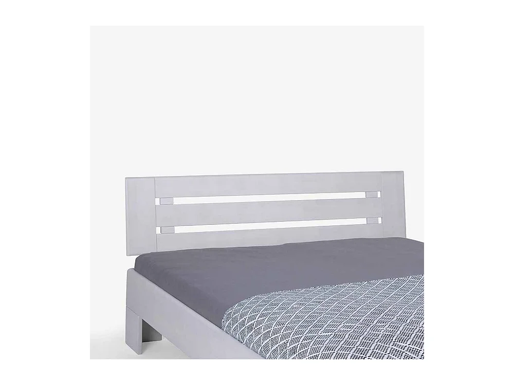 Holzbett in Weiß lackiert Buche massiv