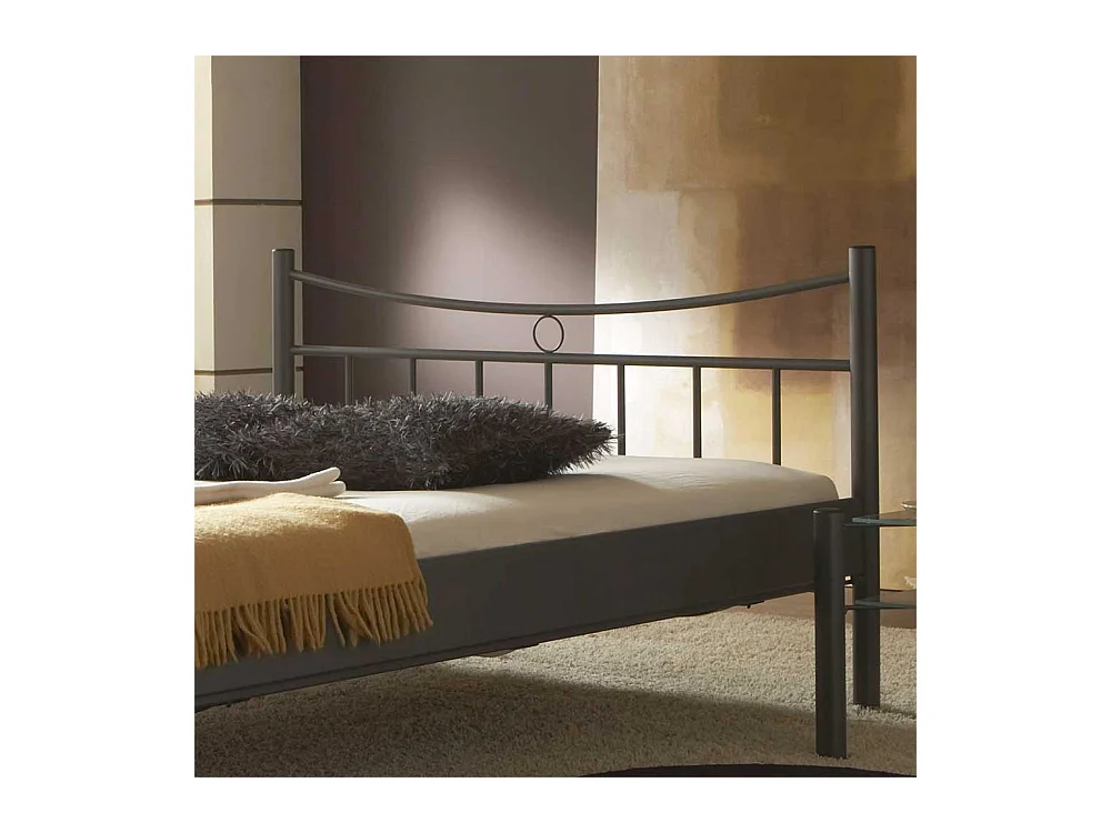 Futonbett mit 4-Fuß Gestell Anthrazit