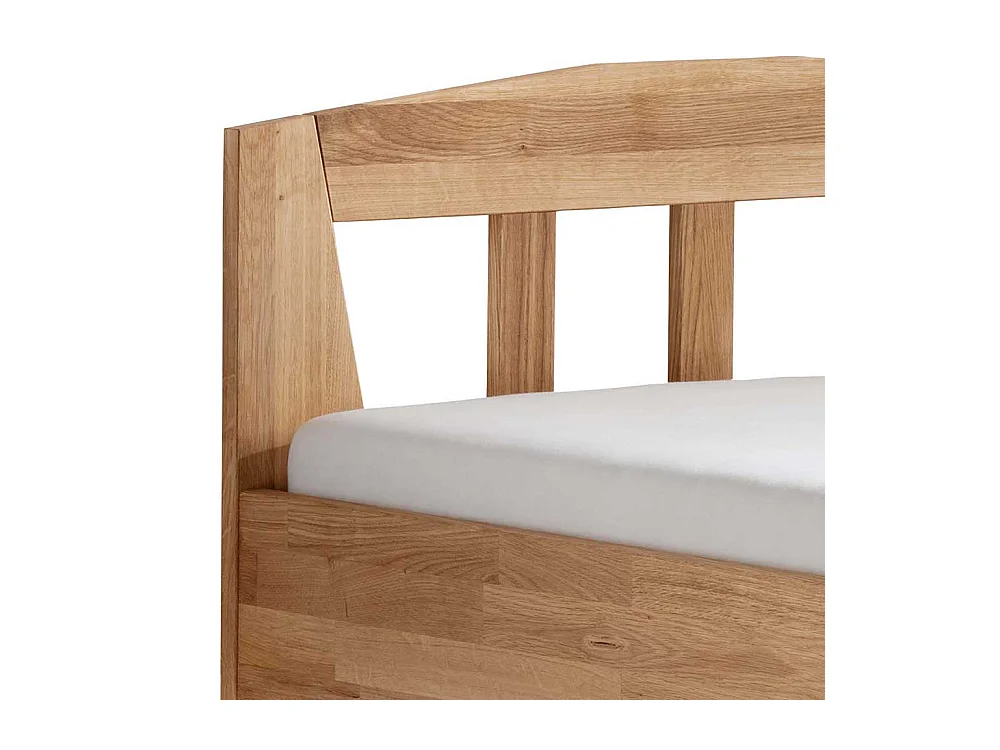 Einzelbett Holzbett geölt aus Massivholz