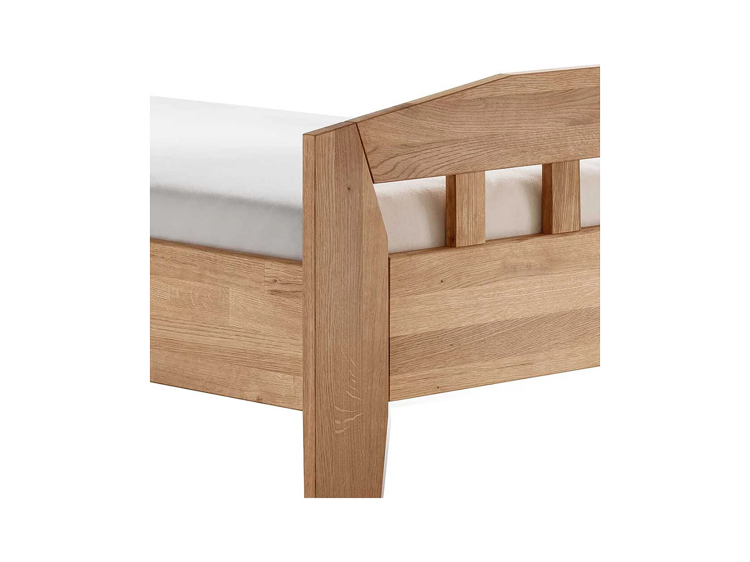 Einzelbett Holzbett geölt aus Massivholz