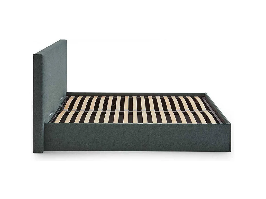 Doppelbett Polster Dunkelgrün Stoff 160x200 cm 180x200 cm