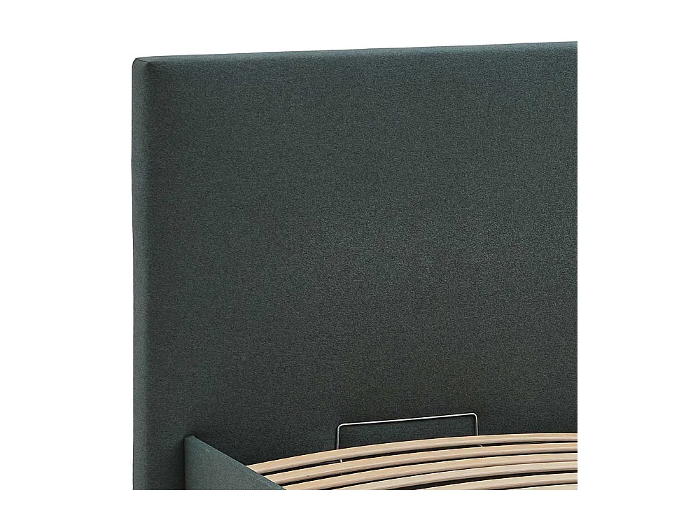 Doppelbett Polster Dunkelgrün Stoff 160x200 cm 180x200 cm