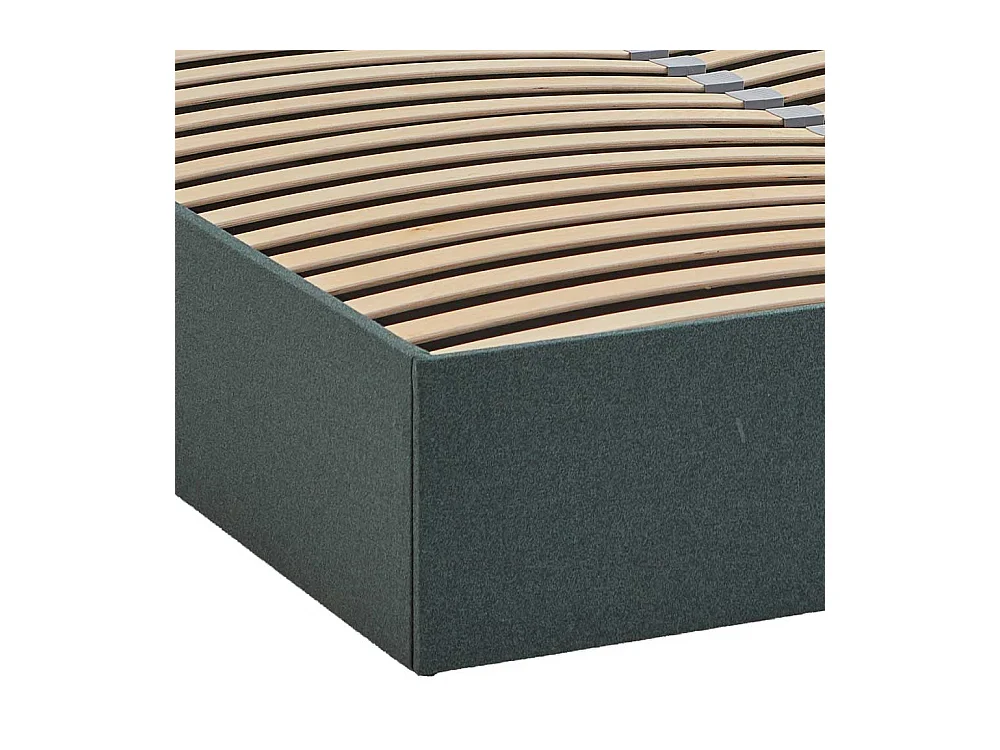 Doppelbett Polster Dunkelgrün Stoff 160x200 cm 180x200 cm